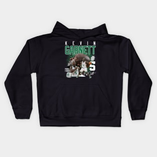 Kevin Garnett The Big Ticket Basketball Signature Vintage Retro 80s 90s Bootleg Rap Style Kids Hoodie